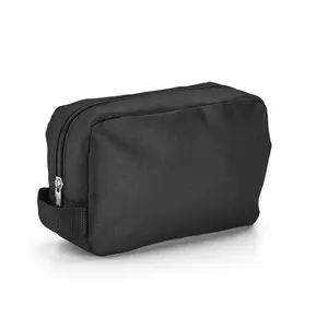 حقيبة مستحضرات تجميل نايلون ترويجية بشعار مخصص حقيبة مربعة سوداء جديدة بسعر منخفض حقيبة Yiwu