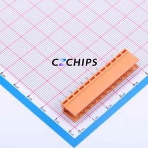 JL396V-39612O01 Plug-in Terminal Block Through hole,P=3.96mm Connector Board-to-Board / Socket - Open 1x12P 3.96mm Orange - Product Image 1