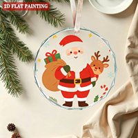 Ornement circulaire en cristal minimaliste contemporain, décoration suspendue sophistiquée pour la maison et le studio, support de dropshipping