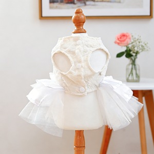 White Princess Dress <b>For</b> Pet <b>Dogs</b> Cats <b>Small</b> Puppies Moonlight Ballet Skirt Polyester Four Seasons Pet <b>Clothes</b> - Product Image 2