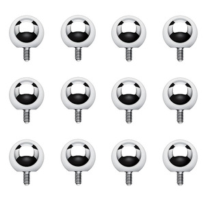 Venta al por Mayor de Bolas de Rosca Externa de Repuesto de Titanio G23 de 2mm-5mm |   Cuentas de Titanio F136 para Accesorios de Piercing Corporal - Product Image 4