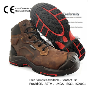 <span class=keywords><strong>Scarpe</strong></span> <span class=keywords><strong>Antinfortunistiche</strong></span> in Vera Pelle con Fodera in Rete, Punta Composita, Suola Intermedia, Resistenti agli Odori, Stivali Alti <span class=keywords><strong>per</strong></span> Uso in Fabbrica Primavera/Inverno - Product Image 2