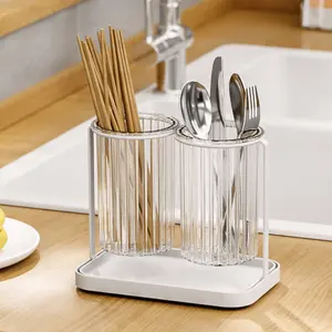 Kim loại đồ dùng Caddy Bạc Organizer chủ dao kéo Caddy Flatware muỗng ngã ba lưu trữ cho Đảng Dã Ngoại nhà bếp Countertop