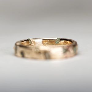 แหวนเพชรสีทอง14K,แหวนทองประดับเพชร - Product Image 5