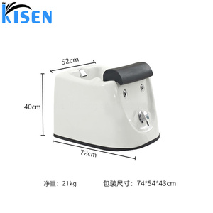 Bañera de Pedicura Profesional Multifuncional de Cerámica KISEN para Salón de Uñas, Tazón Portátil para Spa de Pies con Jet - Product Image 5