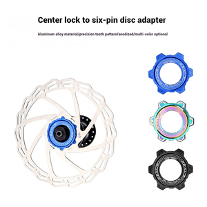ENLEE Verrouillage central vers adaptateur de <span class=keywords><strong>disque</strong></span> à six broches Alliage d'aluminium CNC Moulage monobloc Moyeu de verrouillage central vers adaptateur à vis à six broches - Product Image 2