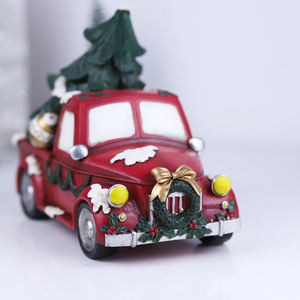 Noël rouge camion De Noël Arbre <span class=keywords><strong>SantaClaus</strong></span> voiture enfants jouets camions d'autrefois décorations De Noël - Product Image 4