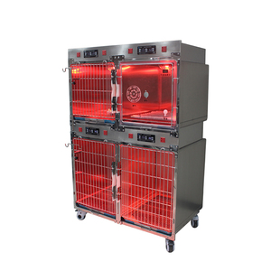 YSVET1220C Ysenmed - Jaulas Veterinarias de Acero Inoxidable 304 con Luz Infrarroja Cálida y Fuente de Alimentación, en Venta - Product Image 2