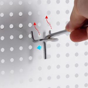 EWANG Panel de rejilla <span class=keywords><strong>Pegboard</strong></span> Ganchos colgantes Supermercado <span class=keywords><strong>Pegboard</strong></span> Slatwall Ganchos - Product Image 3