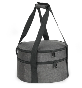 Sacs isothermes ronds à double couche pour le déjeuner, sacs thermiques pour pizza, porte-casseroles réutilisables, sacs isothermes pour les fêtes en plein air - Product Image 1