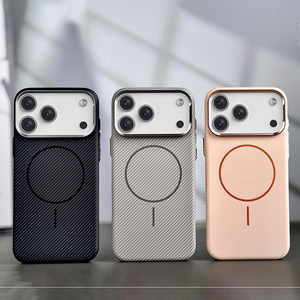 Funda Protectora para Teléfono Móvil con Diseño de Fibra de Vidrio B231 para iPhone 12 13 14 15 16 17 Pro Max - Product Image 1