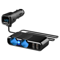 Adaptateur allume-cigare de voiture double USB type A 12-24V 3A 2 prises USB doubles pour chargeur de voiture