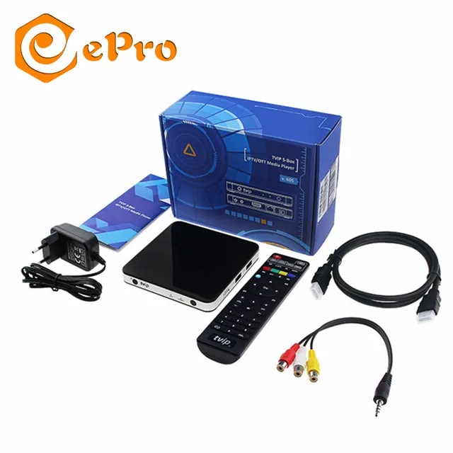 EPro Linux tv box supporto per L'europa Arabo Francese Germania Turchia Spagna Miglior Economici Smart TV TVIP 605 530 415 412