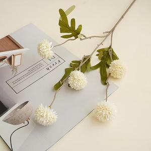Ornements de <span class=keywords><strong>d</strong></span>écoration de mariage élégance Flores Artificiales 5 têtes pissenlits <span class=keywords><strong>d</strong></span>'automne tennis de table chrysanthème fleur artificielle - Product Image 3