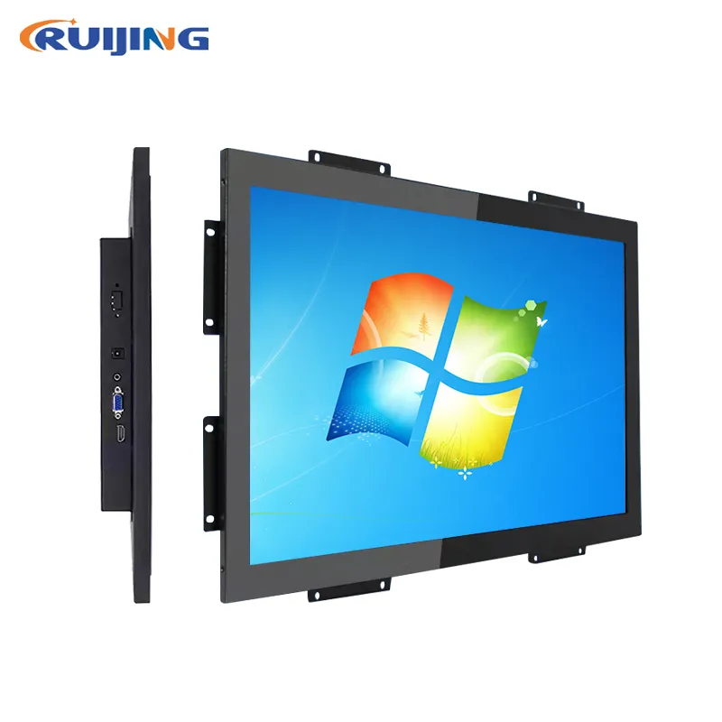 Manufacturer Vesa Wall Mounted Android Tablet Metal Open Frame 12 13.3 15.6 21 32 Inch Lcd Wifi Industrial Touch Screen Monitor