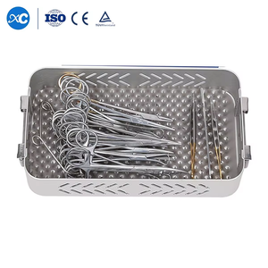 Kit Spay Pack che aziona le forbici a morsetto che tiene lo strumento sezionante emostatico forcipe veterinario Kit di strumenti per tessuti molli // - Product Image 3