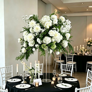 Centrotavola Decorativo a Sfera di Fiori Artificiali Ispirato alla Natura Primaverile Verde, Decorazione per Matrimoni e Feste - Product Image 5