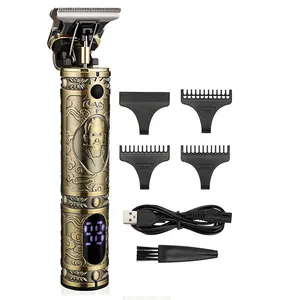 Hot Bán Beard Zero Máy Cắt Kim Loại Chuyên Nghiệp Điện Barber Tóc Tông Đơ Cordless Tóc Clippers Cho Nam Giới