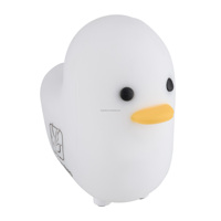 Veilleuse pour bébé douce pour la peau, mignon petit canard LED rechargeable, batterie, changement de couleur, portable, aide au sommeil pour la chambre de bébé
