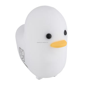 Veilleuse pour bébé douce pour la peau, mignon petit canard LED rechargeable, batterie, changement de couleur, portable, aide au sommeil pour la chambre de bébé - Product Image 5