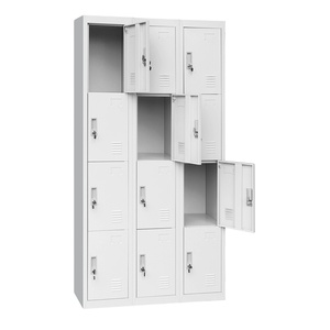 Bori Loker-armario de almacenamiento de Metal, armario de alta seguridad de acero con 12 puertas oscilantes, muebles de oficina - Product Image 1