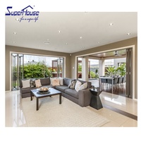 Superhouse FL Standard accordéon porte pliante en aluminium, ouragans, portes d'impact pour les maisons de conteneurs