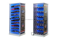 Vietnam Usine Clair Led Acrylique Compteur Rotatif Couteau Collection Vitrine Cas Stand Pour Couteau Au Détail
