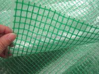 Bâche en maille PE verte, tissu tissé en polyéthylène, 140 g/m2, stabilisateur UV, bord renforcé, découpe pour couverture de serre à fleurs