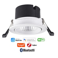 Bonne transmission de la lumière réglable 10W 15W Spot encastré LED Spot de plafond Downlight intérieur rond