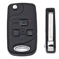 Porte-clés de voiture à 3 boutons pour Lexus ES330 RX330 RX400h RX350 FCC ID: HYQ12BBT 89785-50030, 89785-50031