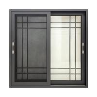 Ventana Corredera Panorámica Térmica de Aluminio con Marco de Vidrio, Diseño Metálico Delgado y Minimalista, Estilo Terraza del Reino Unido