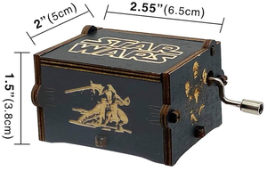Caja <span class=keywords><strong>de</strong></span> música <span class=keywords><strong>de</strong></span> madera Vintage Sunshine Navidad grabada con láser hecha a medida con melodía personalizada - Product Image 3