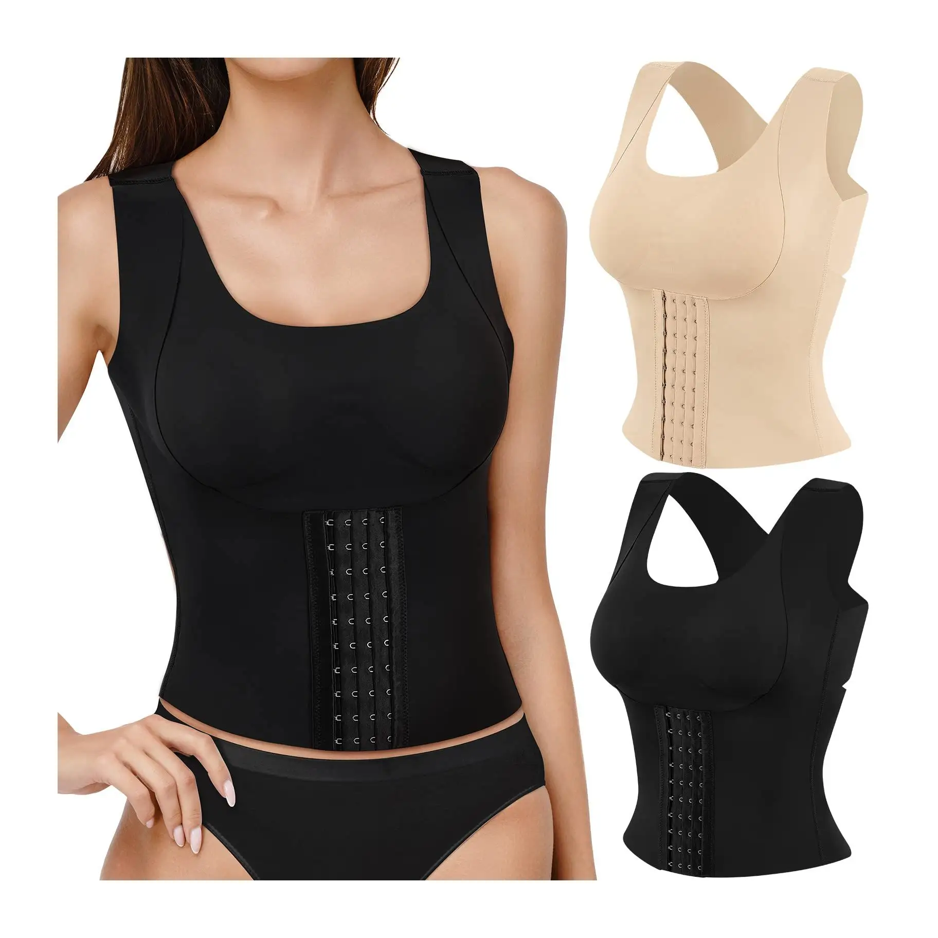 2022 Tummy Control Correcto De Postura efficace di alta qualità Faja corsetto Shapewear Body Shapewear con reggiseno