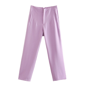 Pantalones de chándal para mujer, colección de verano, nuevo estilo, cintura alta, ajustados, pantalones para correr, pantalones casuales versátiles, pantalones con cremallera para mujer - Product Image 1