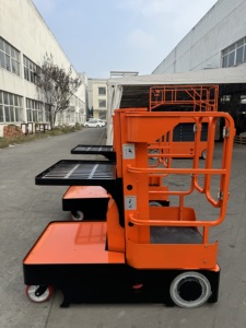 Chariot élévateur électrique 300 kg, nacelle élévatrice à ciseaux autopropulsée <span class=keywords><strong>de</strong></span> 3 à 4 m avec batterie au lithium, plateforme <span class=keywords><strong>de</strong></span> travail - Product Image 5