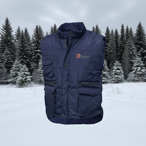 Chaleco de Invierno Ttake con Múltiples Bolsillos, Azul XL, Ropa de Abrigo Aislante para Exteriores - Product Image 3