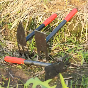 Ensemble d'outils de jardinage multifonctionnels, houe en acier au carbone A3, houe-râteau de jardin avec manche - Product Image 5