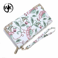 Billetera de cuero pu con estampado para mujer, billetera de cuero pu con estampado de monedas