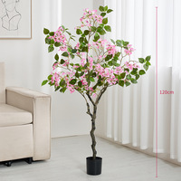 Grandes plantes artificielles de bougainvillier haut de gamme pour accessoires de photographie, décoration intérieure, centres commerciaux et hôtels