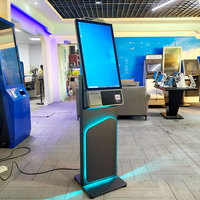 Kiosco de Autoservicio con Pantalla Táctil de 27 Pulgadas, Kiosco de Pago con Impresora de Recibos y Cámara con Lector de Códigos QR