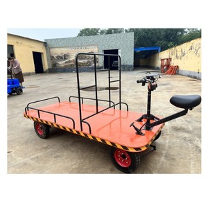 Electric Warehouse Transportation Cart Carrying Capacity of 1 Ton Hand Carts <b>Trolleys</b> - Product Image 3