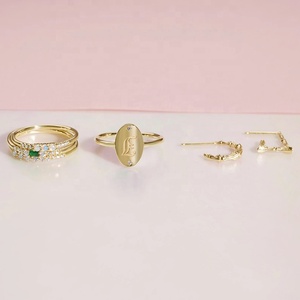 Anillos de ópalo <span class=keywords><strong>azul</strong></span> y diamante para mujer, sortija de plata 925 apilable - Product Image 6