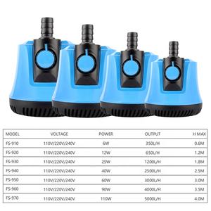 Freesea 25W Cilindro de lujo Bombas de agua sumergibles 317 galones/H 1,8 M <span class=keywords><strong>Peces</strong></span> al aire libre Koi Estanque Succión inferior Mango oculto de plástico - Product Image 6