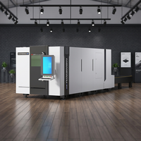 Machine de découpe laser à fibre CNC Hongniu haute performance 3015 avec table d'échange intégrée 6 kW et refroidissement par eau pour tôles métalliques