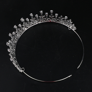 Couronnes en Zircon plaqué platine pour femme, bijoux, accessoires pour diadème de mariage, parure de mariée ou spectacle - Product Image 5