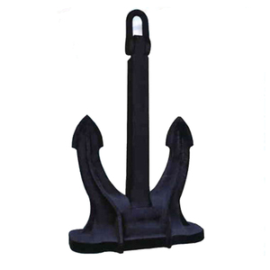 Ancre de bateau robuste en acier noir pour usage marin - Product Image 6