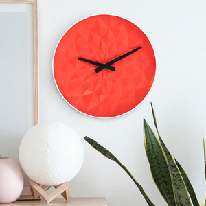 <span class=keywords><strong>Horloge</strong></span> murale moderne en porcelaine <span class=keywords><strong>rouge</strong></span> mat avec aiguilles numériques en quartz, <span class=keywords><strong>design</strong></span> floral plaqué or, pour la maison ou l'hôtel - Product Image 3
