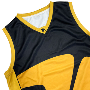 Gilet d'entraînement sans manches personnalisé, respirant, vintage, lourd, grande taille, impression du nom de l'équipe, gilet de sport - Product Image 4