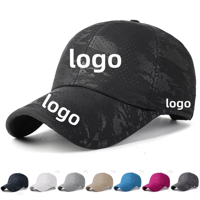 Lightweight Sports Hats Outdoor Minimalist Quick Drying Porous Edge Breathable Wrapped Dark Adjustable Baseball Cap