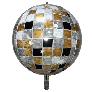 Big Size 32 Inch Disco Ball Dancing <strong>Prom</strong> 70s Party Silver Graduation Decorations 4D Sphere <strong>Balloons</strong> for Disco Party Decoration - Product Image 6
